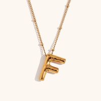 Ig Style Simple Style Letter Stainless Steel Plating 18k Gold Plated Pendant Necklace sku image 6