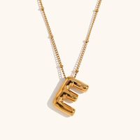 Ig-stil Einfacher Stil Brief Rostfreier Stahl Überzug 18 Karat Vergoldet Halskette Mit Anhänger sku image 5