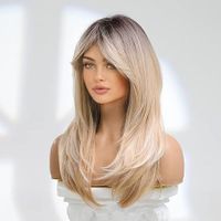 Women's Simple Style Street High Temperature Wire Side Fringe Long Straight Hair Wig Net main image 3