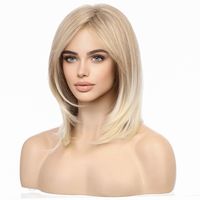 Women's Simple Style Street High Temperature Wire Side Fringe Long Straight Hair Wig Net sku image 5