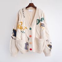 Women's Sweater Long Sleeve Sweaters & Cardigans Embroidery Casual Embroidery main image 1