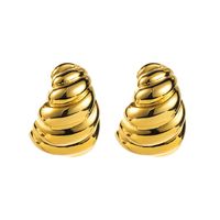 1 Pair Modern Style Simple Style Solid Color Copper Ear Studs sku image 1