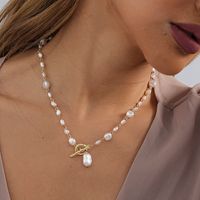 Classic Style Streetwear Geometric Imitation Pearl Women's Pendant Necklace main image 3