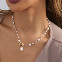Classic Style Streetwear Geometric Imitation Pearl Women's Pendant Necklace main image 4