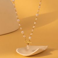 Classic Style Streetwear Geometric Imitation Pearl Women's Pendant Necklace main image 6
