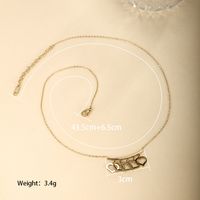 304 Stainless Steel 18K Gold Plated Vintage Style XUPING Tassel Plating Solid Color Artificial Gemstones Pendant Necklace main image 8