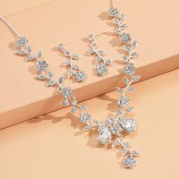 Simple Style Solid Color Alloy Inlay Rhinestones Women's Jewelry Set main image 4