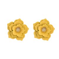 1 Pair Sweet Flower Alloy Earrings sku image 3