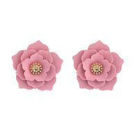 1 Pair Sweet Flower Alloy Earrings sku image 5