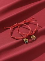 Casual Cute Simple Style Animal Dragon Synthetic Fibre Alloy Unisex Drawstring Bracelets main image 4