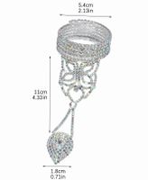 Pulseras Redondas De Metal Con Incrustaciones De Diamantes De Imitación Para Mujer sku image 6