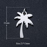 Vintage Style Christmas Tree Feather Stainless Steel Polishing Plating Jewelry Accessories sku image 1