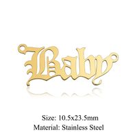 Simple Style Angel Stainless Steel Polishing Plating Gold Plated Jewelry Accessories main image 4