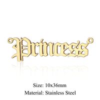 Simple Style Angel Stainless Steel Polishing Plating Gold Plated Jewelry Accessories sku image 22