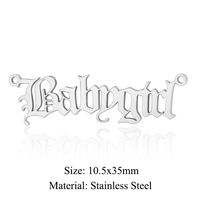 Simple Style Angel Stainless Steel Polishing Plating Gold Plated Jewelry Accessories sku image 10
