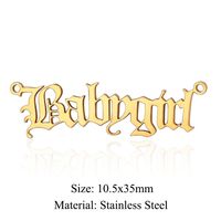 Simple Style Angel Stainless Steel Polishing Plating Gold Plated Jewelry Accessories sku image 23