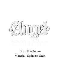 Simple Style Angel Stainless Steel Polishing Plating Gold Plated Jewelry Accessories sku image 3