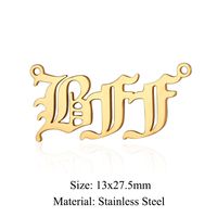 Simple Style Angel Stainless Steel Polishing Plating Gold Plated Jewelry Accessories sku image 17