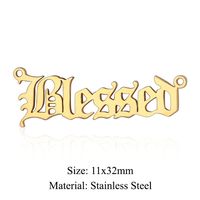 Simple Style Angel Stainless Steel Polishing Plating Gold Plated Jewelry Accessories sku image 24
