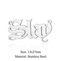 Simple Style Angel Stainless Steel Polishing Plating Gold Plated Jewelry Accessories sku image 7