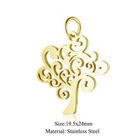 Simple Style Wings Stainless Steel Polishing Plating Gold Plated Jewelry Accessories sku image 14