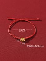 Casual Cute Simple Style Animal Dragon Synthetic Fibre Alloy Unisex Drawstring Bracelets main image 3