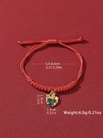 Casual Cute Simple Style Animal Dragon Synthetic Fibre Alloy Unisex Drawstring Bracelets main image 2