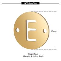 Simple Style Letter Titanium Steel Polishing Plating Jewelry Accessories main image 3