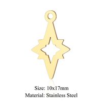 Style Simple Géométrique Star Lune Acier Inoxydable Polissage Placage Bijoux Accessoires sku image 11