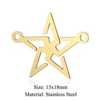 Simple Style Geometric Star Moon Stainless Steel Polishing Plating Jewelry Accessories sku image 13