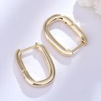 1 Pair Simple Style Commute Geometric Plating Stainless Steel 18k Gold Plated Earrings main image 5