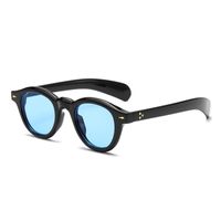 Simple Style Commute Color Block Pc Oval Frame Full Frame Women's Sunglasses sku image 2