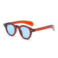 Simple Style Commute Color Block Pc Oval Frame Full Frame Women's Sunglasses sku image 9