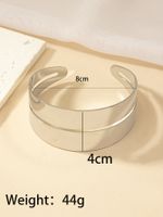 Hip-hop Retro Punk Solid Color Alloy Plating Women's Arm Bracelet main image 8