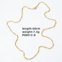 1 Piece 304 Stainless Steel Copper Zircon Gold Plated Letter main image 9