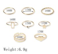 Simple Style Commute Solid Color Alloy Wholesale Rings main image 2