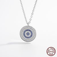 Elegant Classic Style Snake Sterling Silver Plating Inlay Zircon White Gold Plated Rhodium Plated Pendant Necklace main image 6