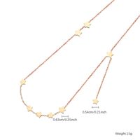 Modern Style Star Stainless Steel Polishing Plating Gold Plated Necklace main image 8