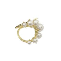 Simple Style Classic Style Round Pearl Alloy Wholesale Rings main image 6