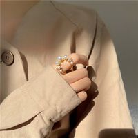 Simple Style Classic Style Round Pearl Alloy Wholesale Rings main image 3
