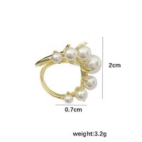 Simple Style Classic Style Round Pearl Alloy Wholesale Rings main image 2