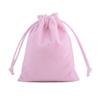 Simple Style Solid Color Cloth Drawstring Jewelry Packaging Bags 1 Piece sku image 7