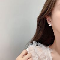1 Pair Cute Sweet Rabbit Heart Shape Plating Inlay Alloy Artificial Pearls Ear Studs main image 3