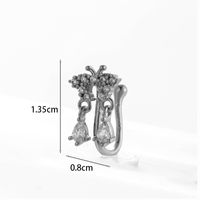 Nuevo Micro Incrustaciones De Zirconia Nasal Férula Nariz Falsa Anillo No Piercing Piercing Nariz Tachuelas Europeo Y Americano Comercio Exterior Adorno De Moda sku image 21