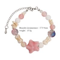 Elegant Sweet Color Block Starfish Ceramics Beaded Women's Bracelets main image 2