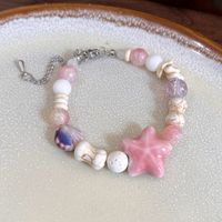 Elegant Sweet Color Block Starfish Ceramics Beaded Women's Bracelets main image 9