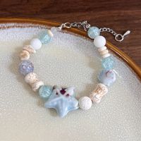 Elegant Sweet Color Block Starfish Ceramics Beaded Women's Bracelets main image 6