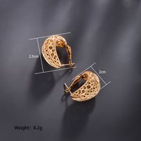 1 Pair Vintage Style Xuping Geometric Plating Inlay Copper Alloy Artificial Gemstones 18k Gold Plated Ear Studs main image 4