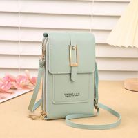 Women's Pu Leather Solid Color Classic Style Square Zipper Phone Wallets main image 5