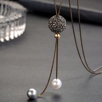 Vintage Style Plaid Rhombus Artificial Gemstones Alloy Wholesale Pendant Necklace main image 3